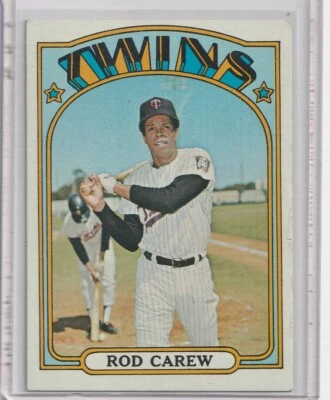Rod Carew Twins 1972 Topps #695 número alto centrado vintage años 70 Foto 1 de 2