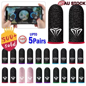 up 10pcs Phone Mobile Game Finger Sleeve Thumb Gloves Sweatproof Gamer For PUBG - Picture 1 of 19