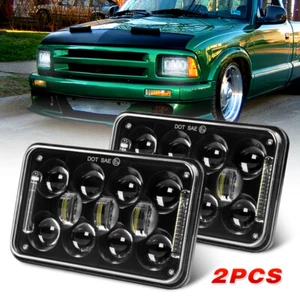 2PCS Projector 4x6'' LED Headlights DRL Hi-Lo For Chevrolet S10 1995-1997 Blazer - Picture 1 of 12