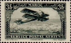 French Morocco #YTPA11 MNH 1922 Biplane Casablanca [C11 Mi48] - Picture 1 of 1
