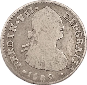 Colonial Spain - 1813 - Santiago, Chile - 1 Real - Picture 1 of 2