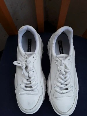 BRONX WOMEN WHITE CHUCKY  TRAINERS  UK SIZE  37/UK 4/4.5 — 第 1/4 张图片