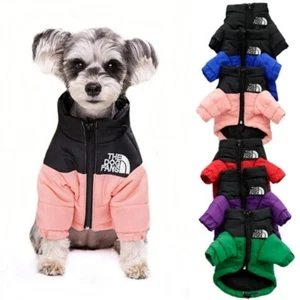 The DOG FANS Dog Puffer Jacket Winter Waterproof Warm Coat Pet Puppy Jacket UK - Picture 1 of 20