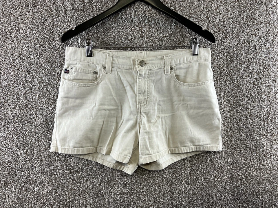 Ralph Lauren Ivory 4" Saturday Shorts Light Wash Classic Shorts Women's Size 8 - Image 1 of 4