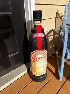 30" Tall Kahlua Vintage Coin Bottle Collectible - Picture 1 of 1