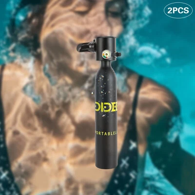Kit de Buceo 0.5L Tanque de Oxígeno Equipo de Bomba de Aire Manual Estuche de Buceo Subacuático Foto 1 de 4