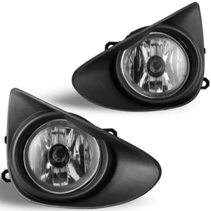 For Toyota Yaris 2012-2014 Clear Lens Pair Fog Light Lamps w/Bulbs Wiring+Switch - Picture 1 of 14