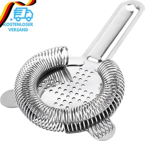 2Pcs Barsieb Cocktail Edelstahl Cocktail Sieb Feines Cocktailsieb Cocktail Shake - Bild 1 von 12