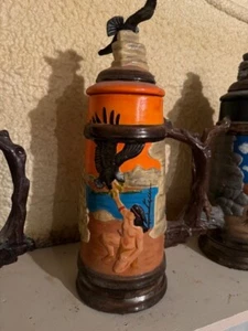 Beer Stein Handcrafted Authentic Vintage Ceramic homemade - Picture 1 of 2