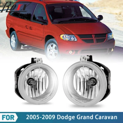 05-08 Para Dodge Grand Caravan Par de Lentes Transparentes Parachoques Luces Antiniebla Lámpara de Repuesto Foto 1 de 4