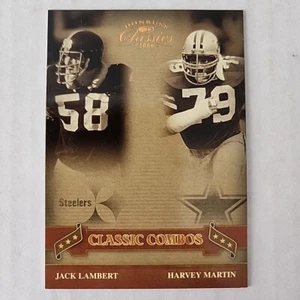 2006 Donruss Classics Jack Lambert Harvey Martin Classic Combos Gold /250 - Picture 1 of 2