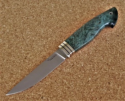 H12MF Stahl Outdoor Jagd Messer Yasniy Sokol Russland Handarbeit HRC 61 Соболь - Bild 1 von 4