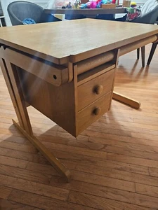 H. Sigh & Søns Mid Century Teak Adjustable Drafting Desk - Picture 1 of 14