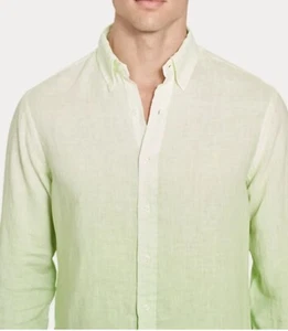 men’s Ralph Lauren Classic Fit Ombré Linen Shirt 1XB - Picture 1 of 3