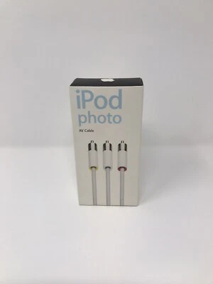 ORIGINAL APPLE IPOD PHOTO AV COMPOSITE RCA CABLE, M9765G/A - Image 1 of 4