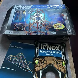 NEW 2007 K'NEX SERPENTS SPIRAL ROLLER COASTER 5 FT 1118 PCS Complete With Box - Picture 1 of 7