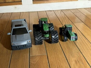 Ertl John Deere Die Cast Toy Lot Of 3 Pickup Truck And Two Tractors - See Photos - Picture 1 of 20