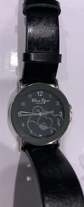 Vintage BLUE BEAR Morning Glory Watch Anime RARE silver black face - Picture 1 of 7