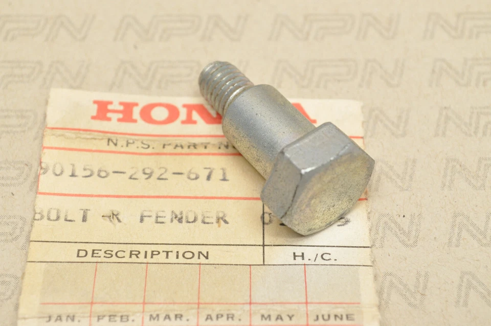 Nuevo de Lote Antiguo Honda CB350 G CB450 CB500 T CL350 CL450 Perno de Montaje Hexagonal 90156-292-671 Foto 1 de 1