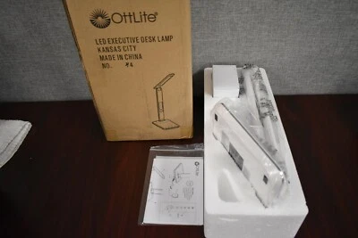 New with Box-  White Ottlite Executive LED Desk Lamp with 2.1A USB Charging Port - Image 1 of 4