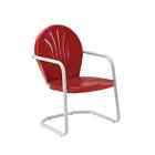 Crosley Furniture Lounge Chair 33.25"x22"x28.2" Red Metal Outdoor+uv Protected