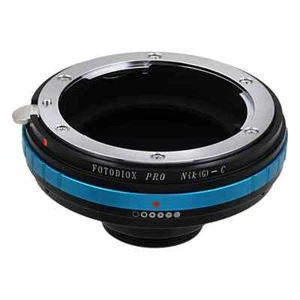 Fotodiox Lens Adapter Pro Nikkor F Mount G Type Lens for C-Mount Camera - Picture 1 of 5