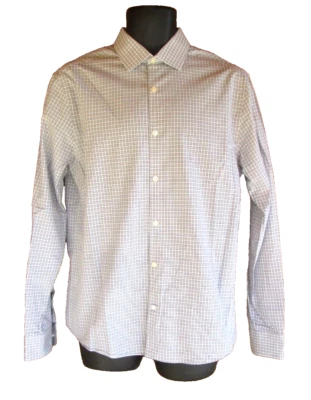Original Penguin By Munsingwear Shirt Gray Button Front Long Sleeve SZ 16 34/35 - Image 1 of 4