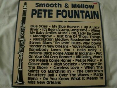 SMOOTH & MELLOW PETE FOUNTAIN DOUBLE VINYL LP A CLOSER WALK, PETITE FLEUR, EX - Image 1 of 4