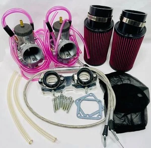 Banshee 38mm Air Striker 38 mil PWK Knock Off Complete Carbs Carb Kit Cable - Picture 1 of 1