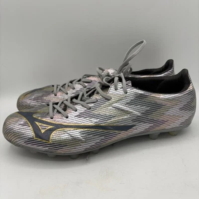 美津浓 Alpha 2 Elite AG 足球鞋男式 10.5 码银河银色金色 — 第 1/4 张图片