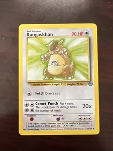 Carta Pokémon Regular Kangaskhan 21/64 Selva WOTC Rara MP - Imagen 1 de 6