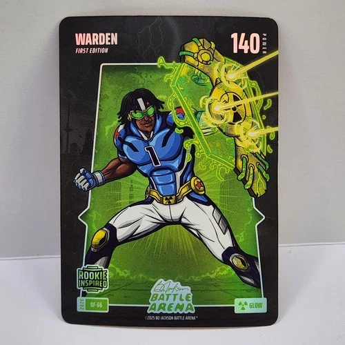 2025 Bo Jackson Battle Arena Cam Ward Warden Glow 1st Edition Rookie Titans NFL