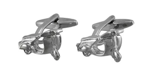 Zeckos Chrome Plated Scooter Cuff Links Cufflinks Mod - Picture 1 of 3