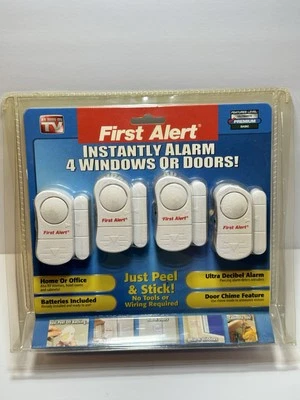 First Alert Instant Alarm Windows or Doors Peel Stick As Seen on TV NEW & SEALED - Image 1 of 2