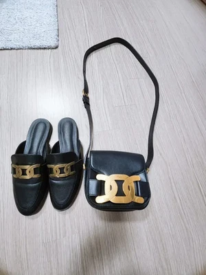 TOD'S Tod's Bolso + Mocasines Set Negro Foto 1 de 4