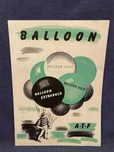 1940s? American Type Founders BALLOON Printing Catalog Example Paper Printing - Bild 1 von 4