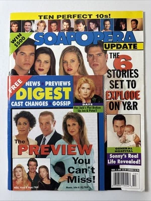 SOAP OPERA UPDATE magazine w attached Digest March 7, 1995 Y & R/Linda Dano/Days - Image 1 of 4
