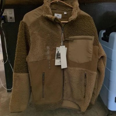 Engineered одежды коричневый флис куртка молнии маленький б/у - Изображение 1 из 3