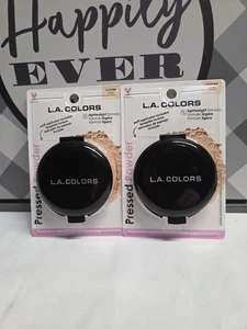 LA Colors Pressed Powder Beige C62184 ivory Pack Of 2 - Picture 1 of 8