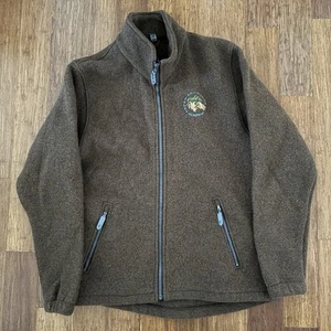 IBEX FULL ZIP JACKET MENS LARGE BROWN NEW WOOL HEAVY USA MADE - Picture 1 of 14
