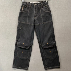 Vintage Y2K Paco Jean Company Herren 30x32* schwarz Baggy lose Skater Taschen - Bild 1 von 15