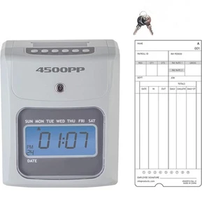 Nile Products - 4500PP Electronic Calculating Time Clock, Employees in/Out Time - Picture 1 of 22