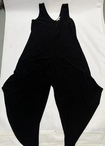 Annalee + Hope Women’s Jumpsuit Medium Black Sleeveless Relaxed Fit Wide Leg - Picture 1 of 14