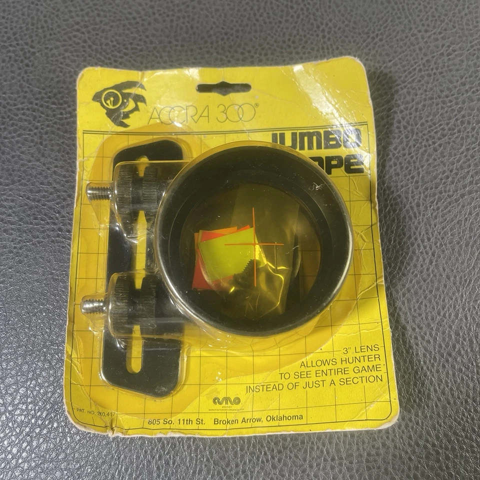 Accra 300 Jumbo Scope NOS 3” Lens w Mount Hunting Made USA New - Image 1 of 4