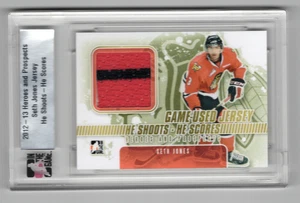 2012-13 Heroes & Prospects He Shoots He Scores Game-Used Jersey Seth Jones 13/20 - Picture 1 of 2
