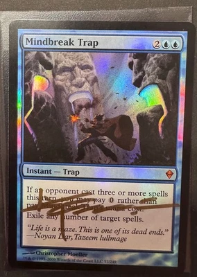 Zendikar Mindbreak Trap FOIL SIGNED - Near Mint - Magic the Gathering - Image 1 of 4