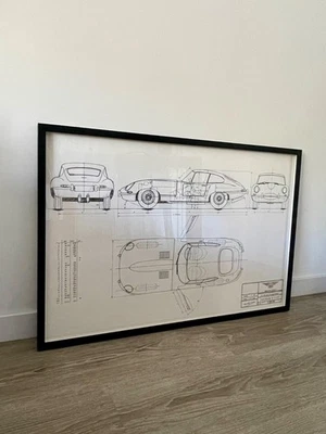Original JAGUAR E-TYPE  Technical Drawing - Image 1 of 4