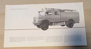 Autoprospekt MERCEDES-BENZ TLF 16 Tanklöschfahrzeug - Bild 1 von 1