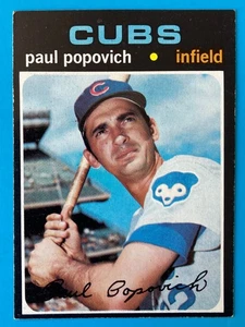 1971 Topps Baseball High #726 Paul Popovich Chicago Cubs EX - Imagen 1 de 2