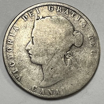 1872-H Canada Fifty Cents -Inverted A over V - Image 1 of 3
